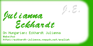 julianna eckhardt business card